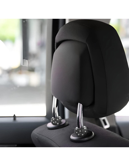 Collares de Reposacabezas de Coche BELOMI - Pack de 4 Brillantes