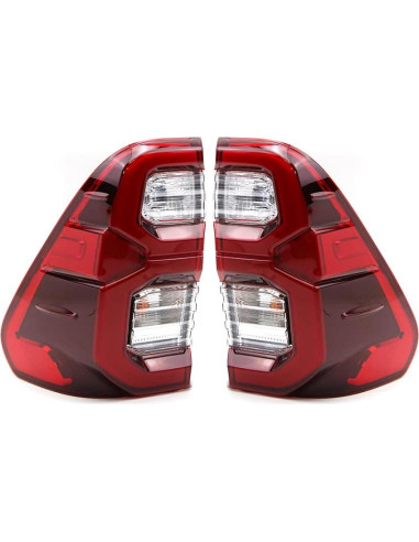 Luz Trasera LED Dreamseek para Toyota Hilux 2015-2022 Rojo