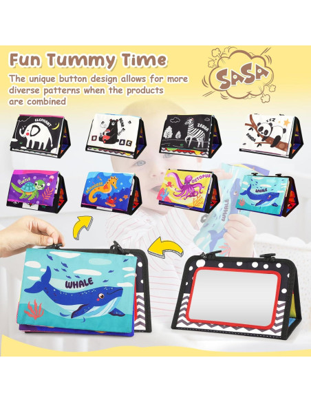 Juguete Sensorial URMYWO para Bebés - Espejo y Papel Arrugado