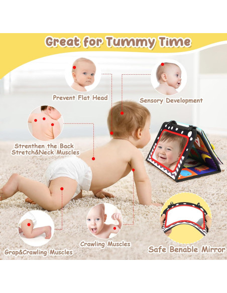 Juguete Sensorial URMYWO para Bebés - Espejo y Papel Arrugado