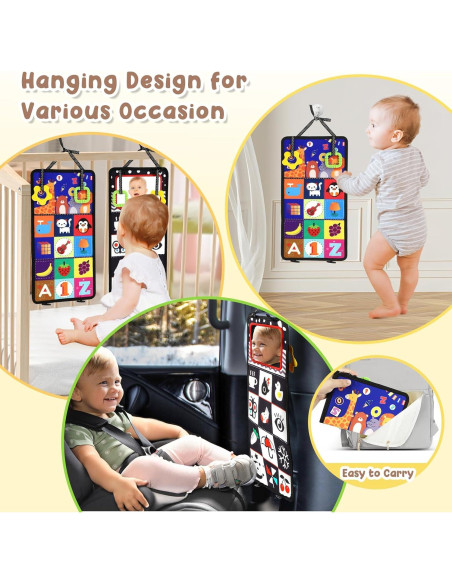 Juguete Sensorial URMYWO para Bebés - Espejo y Papel Arrugado