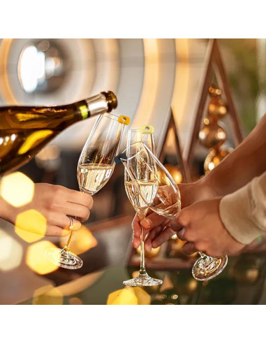 32 Marcadores de Vino de Silicona Reutilizables para Copas