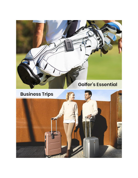 Etiqueta de Equipaje Klearlook 2-en-1 para AirTag - Negro