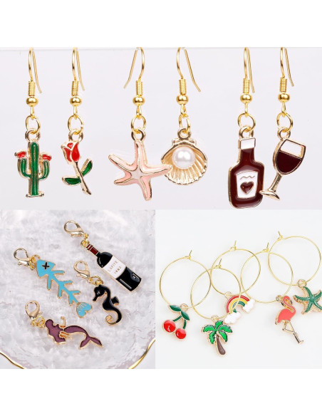 Marcadores de Copas de Vino BOYIVI 24 Piezas Aleación