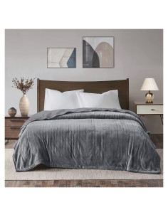 Manta Eléctrica Calentada Sunvivi Queen Doble Control 10 Niveles