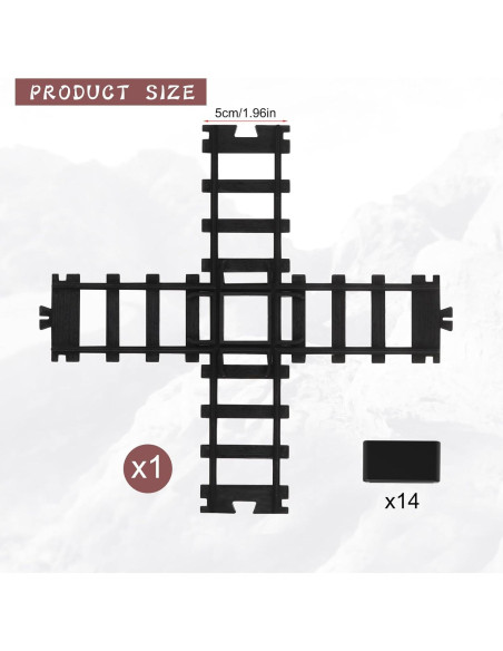 Accesorio Vía Cruzada Hot Bee para Tren de Juguete 5x5cm
