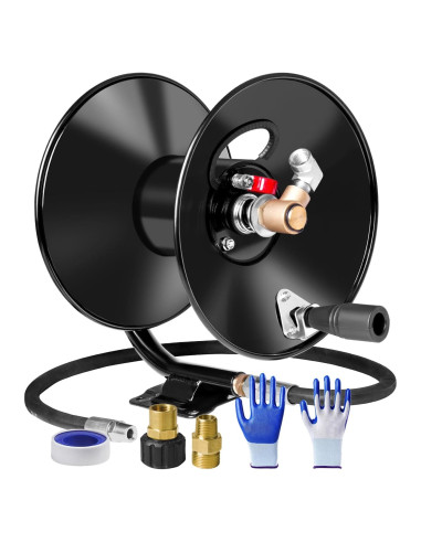 Carrete de Manguera MEKOH 50ft/15.24m para Lavadora a Presión