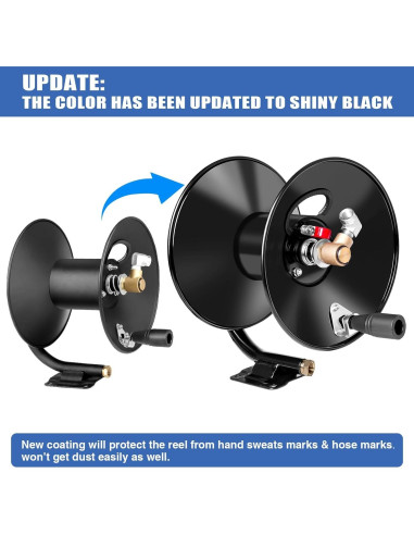 Carrete de Manguera MEKOH 50ft/15.24m para Lavadora a Presión