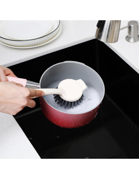 Paquete de 3 Cepillos de Cocina Kagyuan con Raspador 28 cm