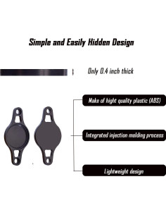 Soporte para bicicleta AirTag Anmuka oculto a prueba de agua 2