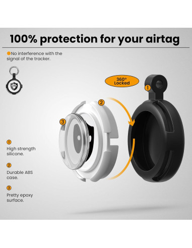 2 Fundas Impermeables ILFINDYOU para AirTag de Apple