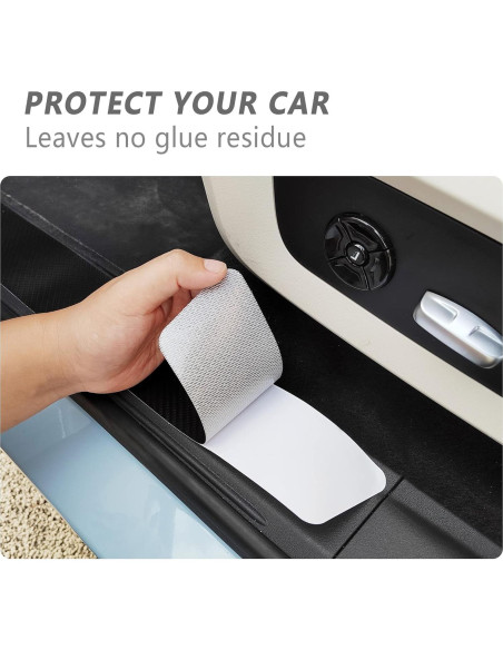 Protector de Umbral de Puerta Turcee 5 Piezas Fibra de Carbono