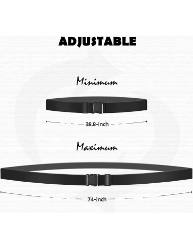 Correas para Equipaje Youteer 2 Pcs Ajustables 188cm Nylon Negro