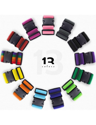 Correas para Equipaje Youteer 2 Pcs Ajustables 188cm Nylon Negro