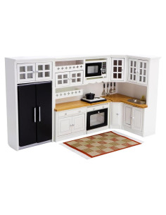 Juego de Cocina Moderna para Casa de Muñecas iLAND 1:12