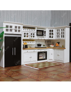 Juego de Cocina Moderna para Casa de Muñecas iLAND 1:12 2