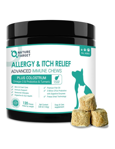 Alivio de Alergias para Perros Nature Target 120 Masticables