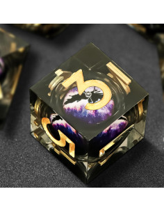 Juego de Dados Poliedricos DND EZUO Ojo de Dragón 7 Piezas 2