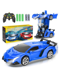 Coche RC Transformable Chridark Azul 0.47 kg para Niños 3-12 Años