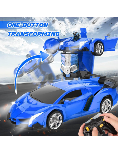 Coche RC Transformable Chridark Azul 0.47 kg para Niños 3-12 Años