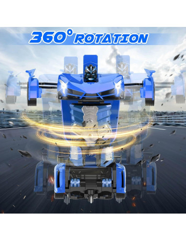 Coche RC Transformable Chridark Azul 0.47 kg para Niños 3-12 Años