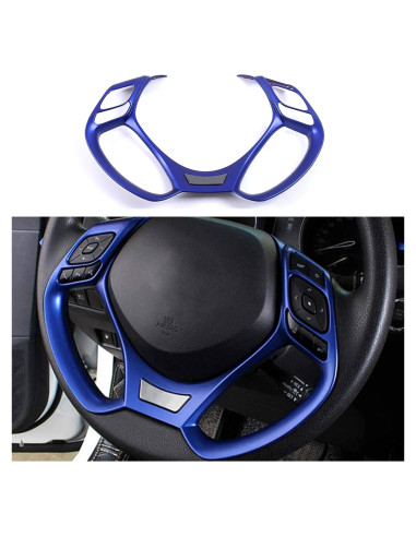 Cubierta de Volante MICROCK ABS Azul para Toyota C-HR 2017-2021