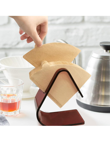 Soporte de Filtro de Café Acrílico PURIMADE 5mm Cono Marrón