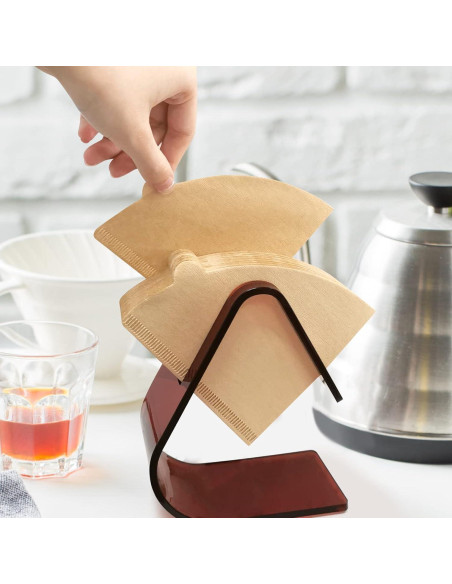 Soporte de Filtro de Café Acrílico PURIMADE 5mm Cono Marrón