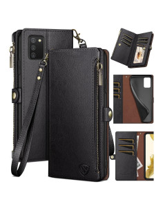 Funda XcaseBar para Samsung Galaxy A03S con billetera y bloqueo RFID