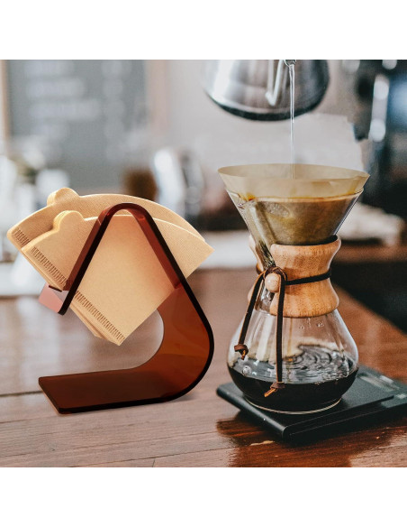 Soporte de Filtro de Café Acrílico PURIMADE 5mm Cono Marrón