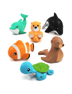 Set de Juguetes de Baño Sin Moho Tub Works Marino - 6 Piezas
