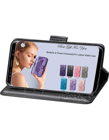 Funda Cartera Plegable HAOTP para Samsung Galaxy A35 5G Negro