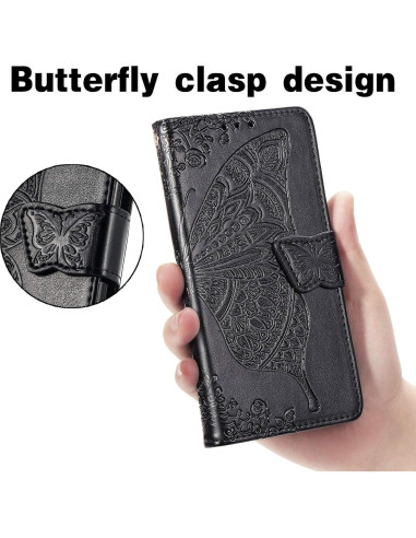 Funda Cartera Plegable HAOTP para Samsung Galaxy A35 5G Negro