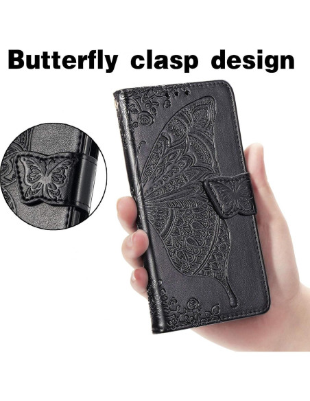 Funda Cartera Plegable HAOTP para Samsung Galaxy A35 5G Negro