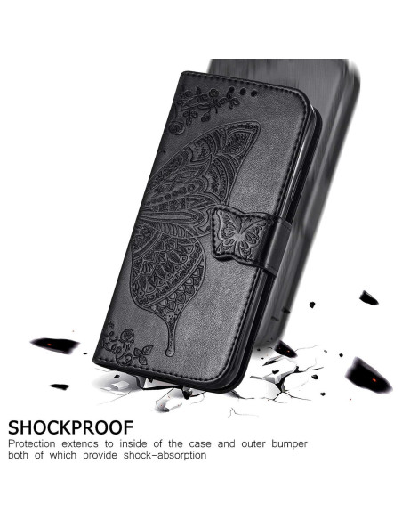 Funda Cartera Plegable HAOTP para Samsung Galaxy A35 5G Negro