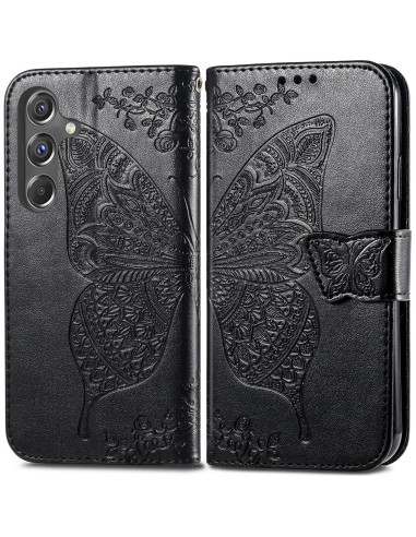 Funda Cartera Plegable HAOTP para Samsung Galaxy A35 5G Negro