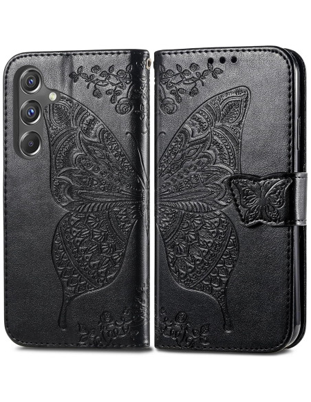 Funda Cartera Plegable HAOTP para Samsung Galaxy A35 5G Negro