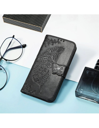 Funda Cartera Plegable HAOTP para Samsung Galaxy A35 5G Negro