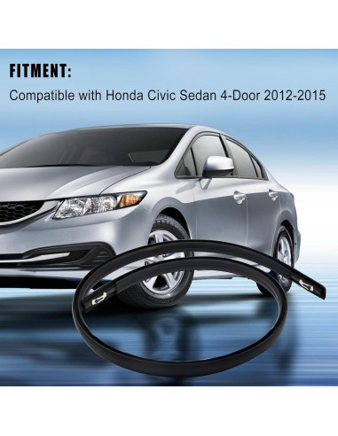 Kit de Moldura de Techo para Honda Civic Sedán 2012-2015