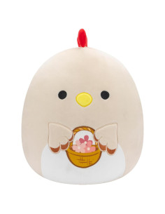 Squishmallows Todd Gallina Beige 30 cm con Flores - Jazwares