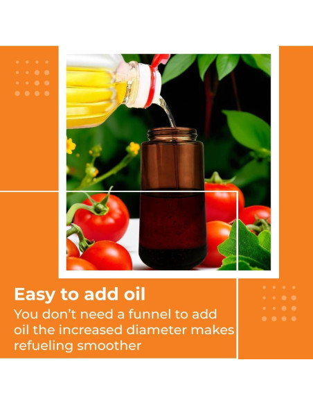 Rociador de Aceite de Oliva Genérico 470ml Vidrio Negro