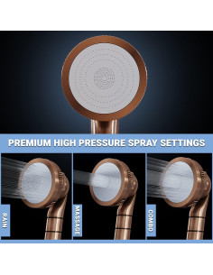 Cabezal de Ducha Filtrado PureAction con Manguera 60" - Agua Suave 2