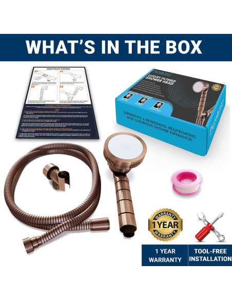 Cabezal de Ducha Filtrado PureAction con Manguera 60" - Agua Suave