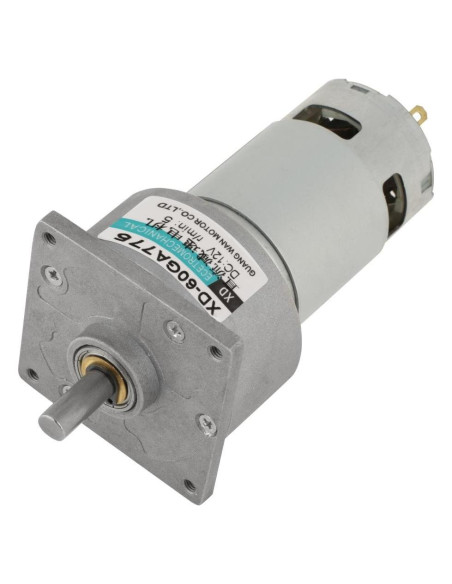 Motor de Engranaje DC 12V 35W Ajustable Velocidad 5RPM