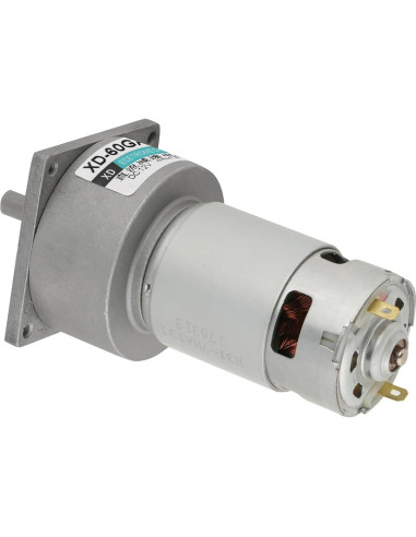 Motor de Engranaje DC 12V 35W Ajustable Velocidad 5RPM
