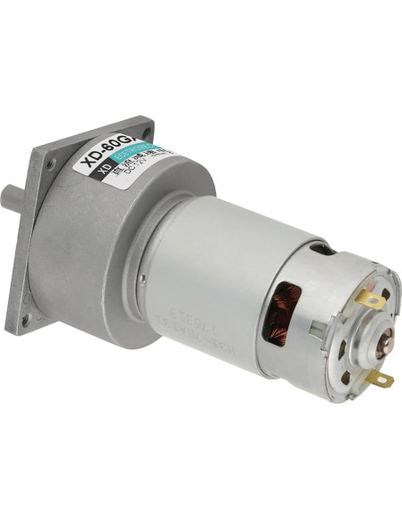 Motor de Engranaje DC 12V 35W Ajustable Velocidad 5RPM