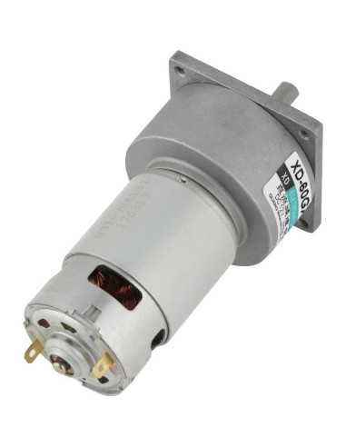 Motor de Engranaje DC 12V 35W Ajustable Velocidad 5RPM