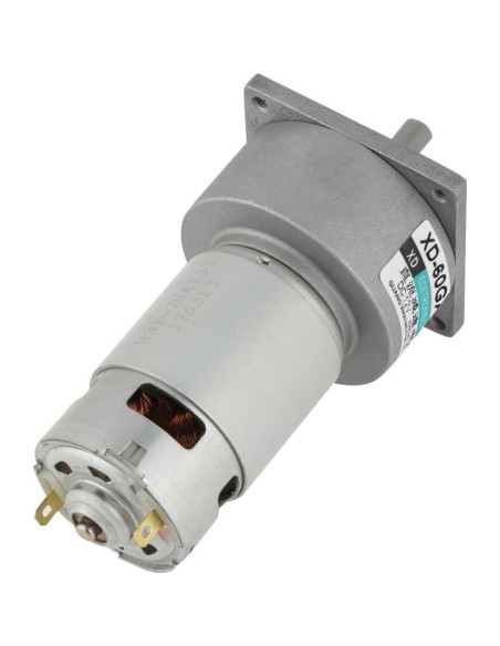 Motor de Engranaje DC 12V 35W Ajustable Velocidad 5RPM