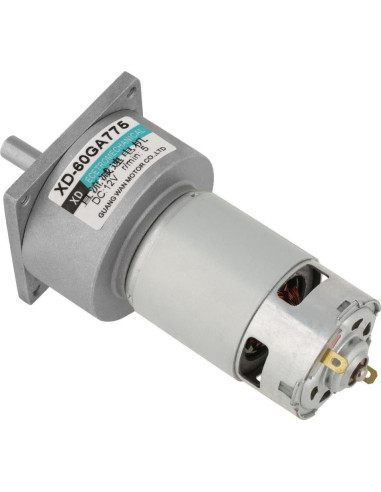 Motor de Engranaje DC 12V 35W Ajustable Velocidad 5RPM