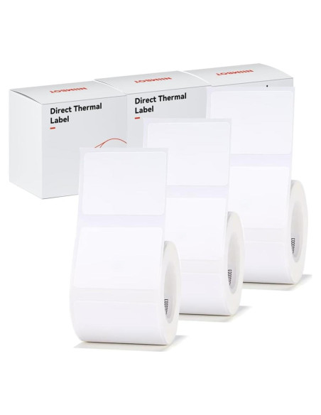 Etiquetas autoadhesivas blancas 40x30mm Haihaixiong - 3 rollos